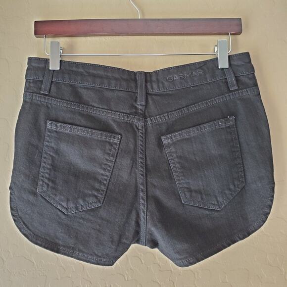 Carmar Black Distressed Side Zipper Denim Shorts - Picture 5 of 9